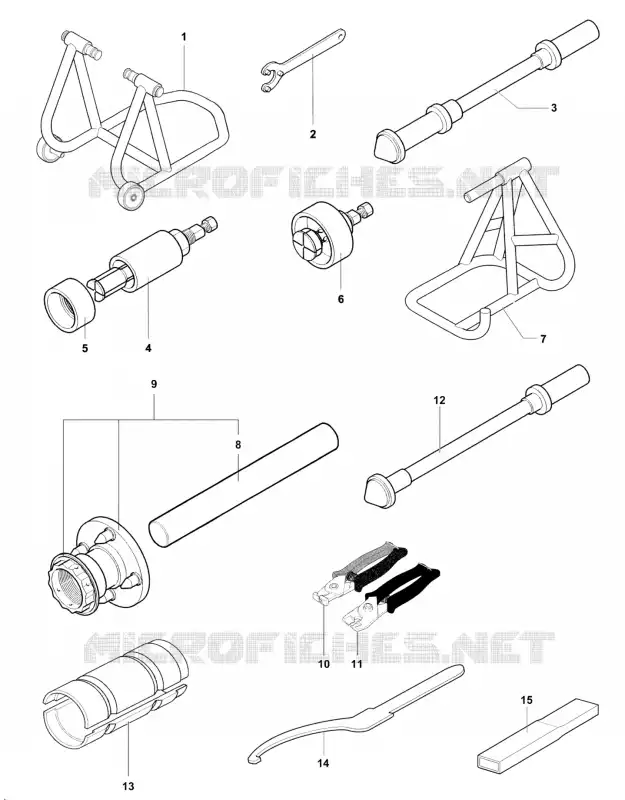 FRAME MAINTENANCE TOOLS 1 MV Agusta moto BRUTALE 2015 BRUTALE 675  BRUTALE 675