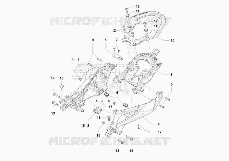 ACHTERFRAME MV Agusta moto BRUTALE 2022 BRUTALE ROSSO - RR - SCS  BRUTALE ROSSO - RR - SCS