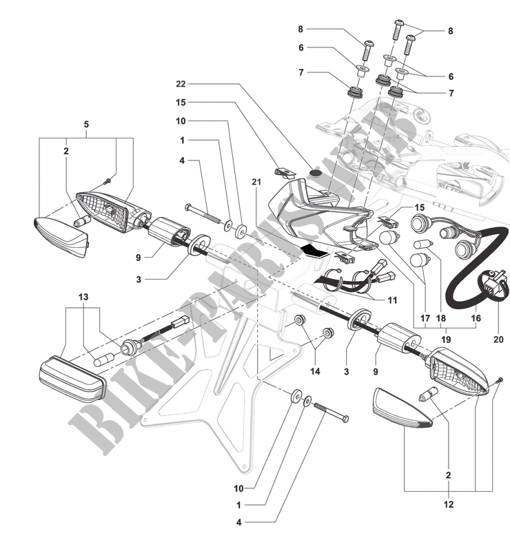ACHTERLICHT   KNIPPERLICHT voor MV Agusta F3 675 2015