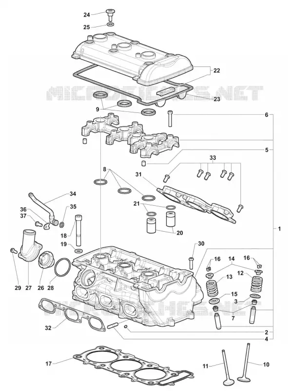 CILINDERKOP MV Agusta moto F3 2013 F3 800  F3 800