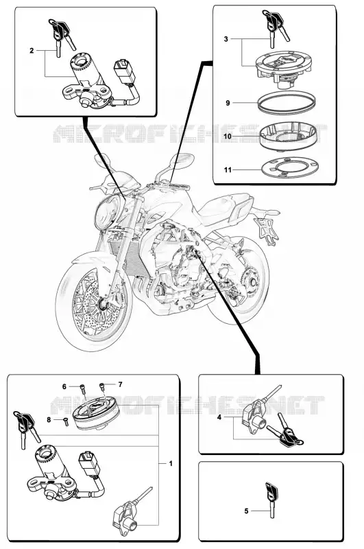 VERGRENDELING MV Agusta moto BRUTALE 2016 BRUTALE 800RR  BRUTALE 800RR