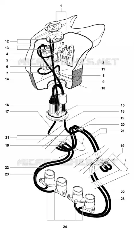 CARBON CANISTER USA MV Agusta moto F4 2003 F4 750S 1+1  F4 750S 1+1