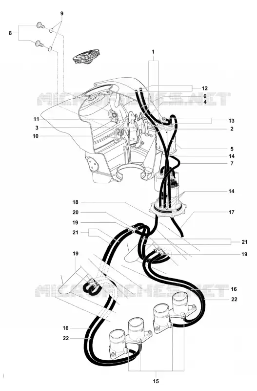 CARBON CANISTER USA MV Agusta moto F4 2015 F4 RR  F4 RR