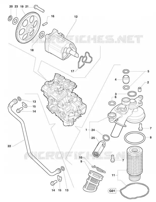 OLIEPOMP MV Agusta moto F4 2015 F4 RR  F4 RR