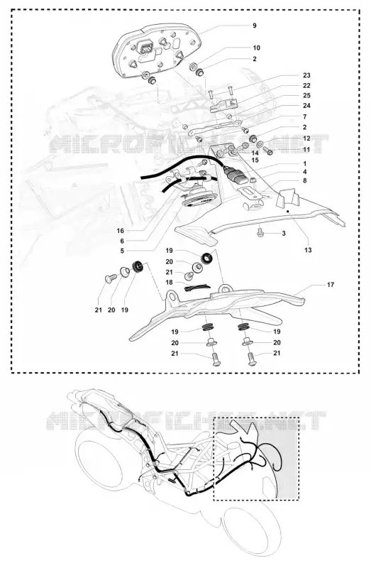 KOPLAMP - DASHBOARD MV Agusta moto F4 2015 F4 RC  F4 RC